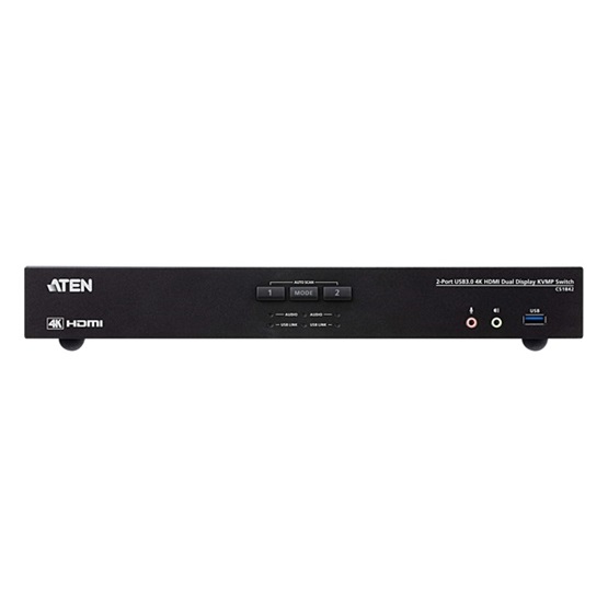 ATEN 2-Port USB 3.0 4K HDMI Dual Display KVMP Switch
