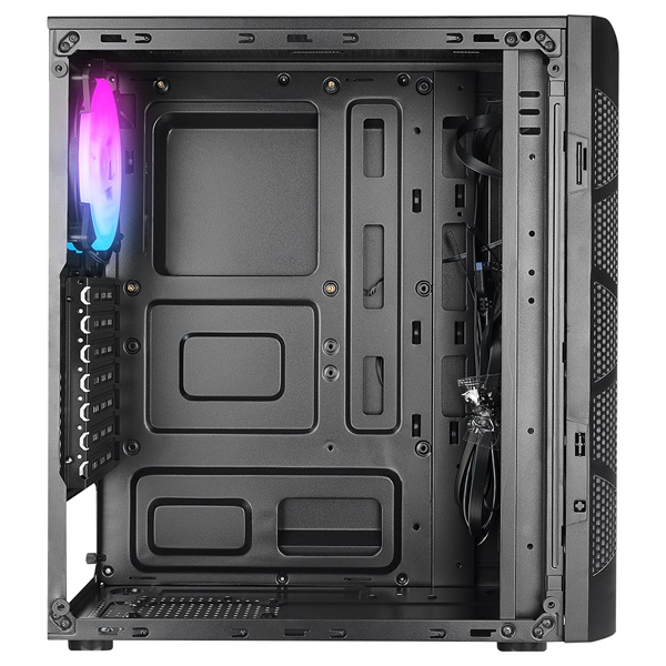 Everest  PLAID V1  fekete  üveg ATX Számítógépház 