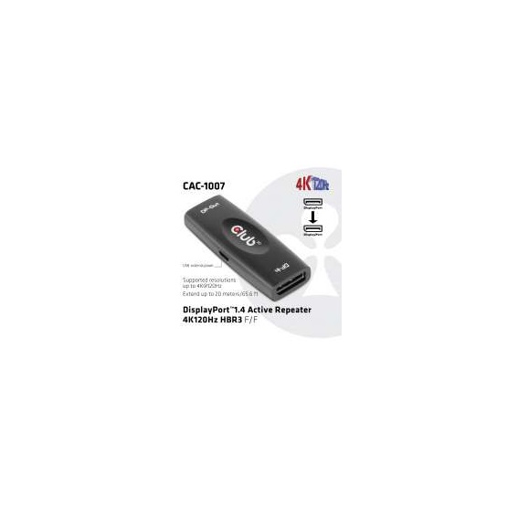  Club3D  CAC-1007 DISPLAYPORT 1.4 ACTIVE REPEATER  