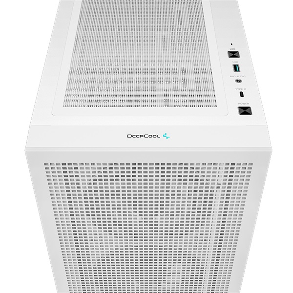 DeepCool Számítógépház - CH560 Digital WH (fehér, 3x14cm + 1x12 venti, Mini-ITX / Micro-ATX / ATX / E-ATX, 2xUSB3.0)