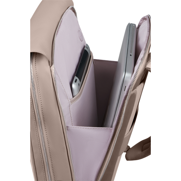 SAMSONITE NŐI Notebook Hátizsák 147735-1630, Backpack with Flap 14.1" (Old Rose) -ZALIA 3.0