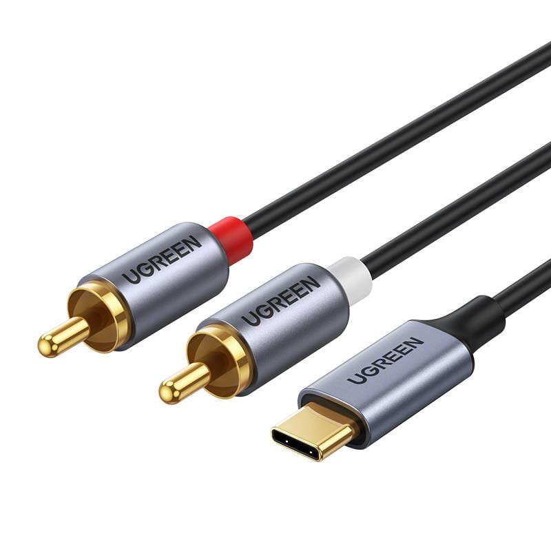 UGREEN CM451 USB-C --> 2x RCA (Cinch) 1.5m fekete (20193) UGREEN CM451 USB-C --> 2x RCA (Cinch) 1.5m fekete (20193)