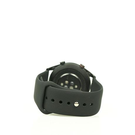 Mybandz szilikon óraszíj gömb csattal 22mm fekete (22SKU6111)