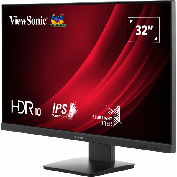 ViewSonic Monitor 32" - VG3209-4K (IPS, 16:9, 4K, 5ms, 350cd/m2, D-sub, HDMI, DP, VESA, SPK, mag. áll.)