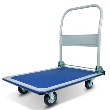 Szállítókocsi, összecsukható, 150 kg teherbírás, kék-fehér (CSKME)