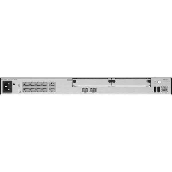 Huawei eKit Router 2x1000BASE-T combo (WAN) + 8x1000BASE-T ports (LAN), 2x USB, 2x SIC, AR720