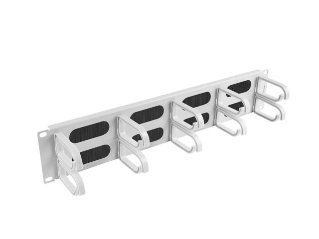 Lanberg 2U-B 19" kábelrendező kefével szürke (AK-1204-S)