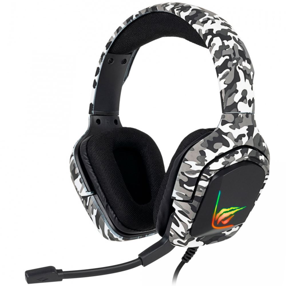 Havit H653d gaming headset fehér terepmintás