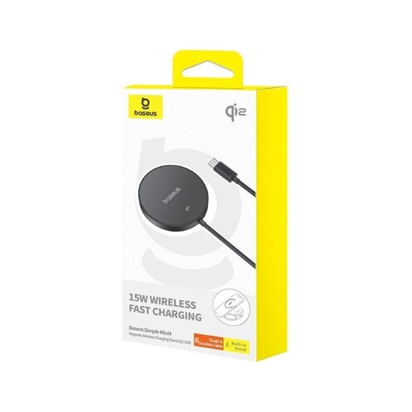 Baseus Simple Mini4 Magnetic Wireless töltő Fekete