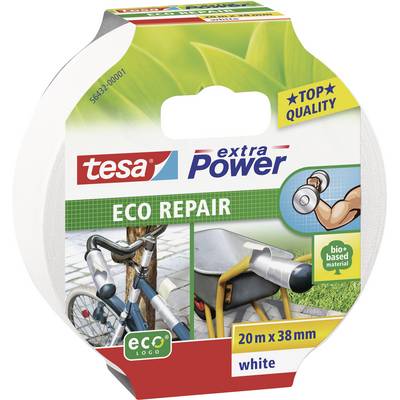 Rögzítő és javító szalag 20 m x 38 mm, fehér, TESA extra Power ECO REPAIR 56432-01 Rögzítő és javító szalag 20 m x 38 mm, fehér, TESA extra Power ECO REPAIR 56432-01