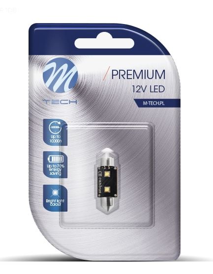 M-Tech Szofita LED 36mm 2xHE Can-Bus fehér színű 1db (72LB336W)