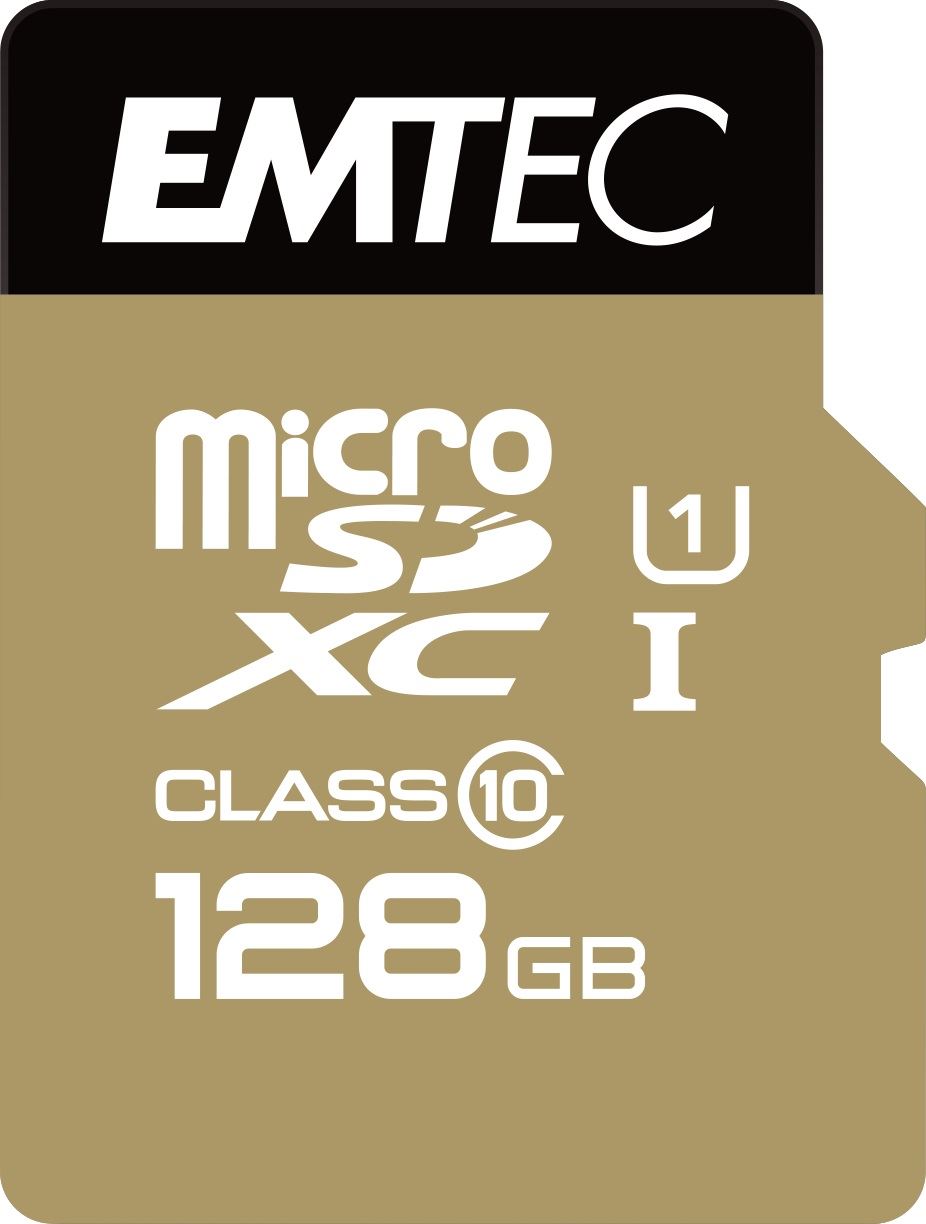 128GB microSDXC Emtec Gold+ CL10 + adapter (ECMSDM128GXC10GP) 128GB microSDXC Emtec Gold+ CL10 + adapter (ECMSDM128GXC10GP)