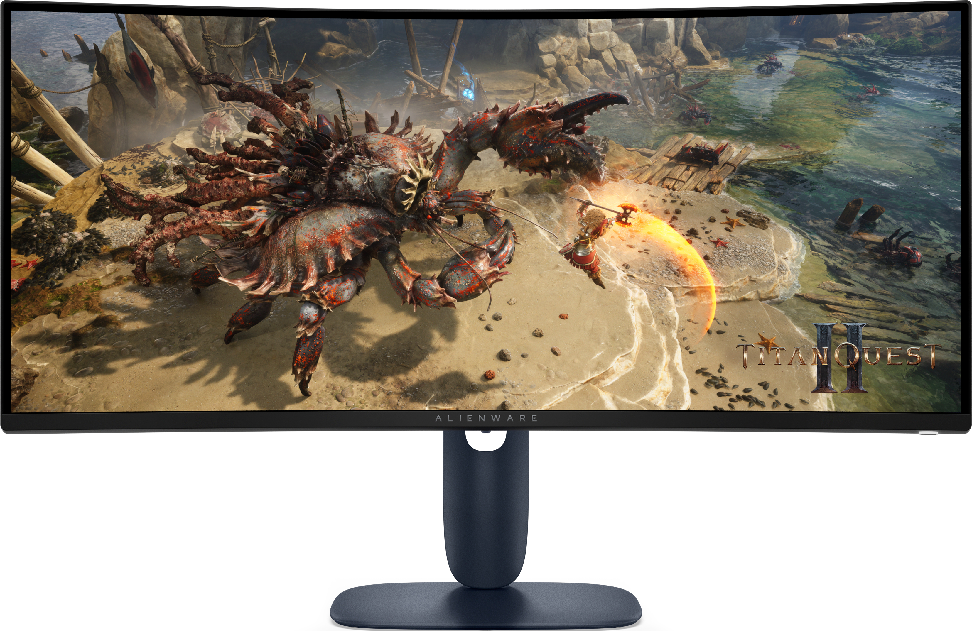 DELL 34" Alienware  AW3425DWM Monitor - 3440x1440, WQHD, LED, VA, 180Hz, 1ms, Ívelt, FreeSync, Gamer Fekete