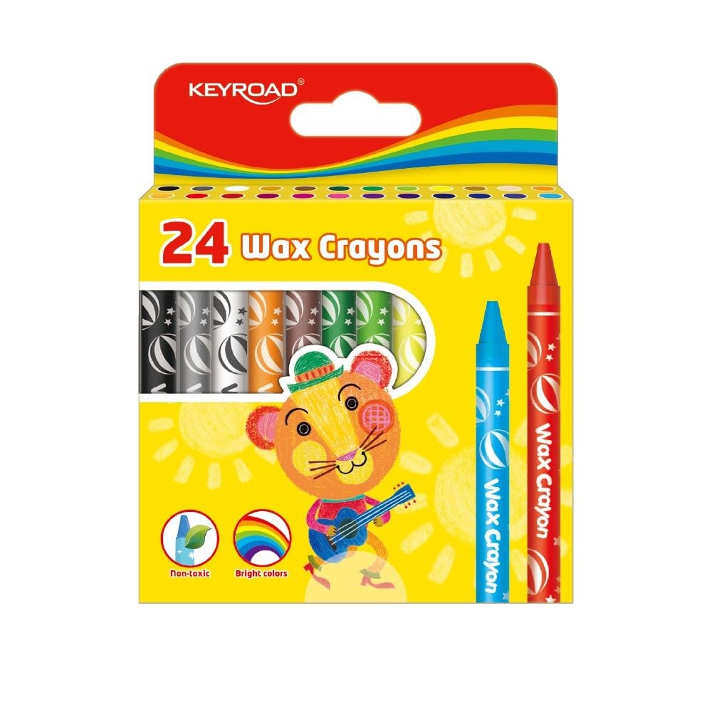 Keyroad Wax Crayon zsírkréta 24 szín (6954884595210)