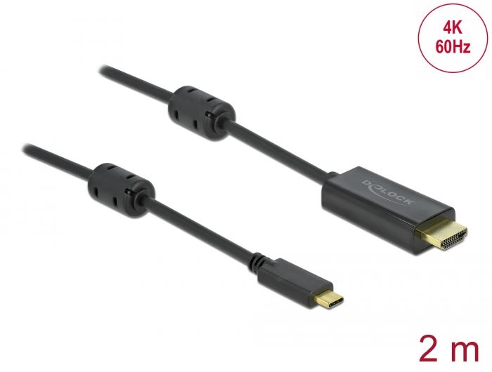 Delock aktív USB-C - HDMI kábel (DP Alt Mode) 4K60Hz 2m (85970) Delock aktív USB-C - HDMI kábel (DP Alt Mode) 4K60Hz 2m (85970)