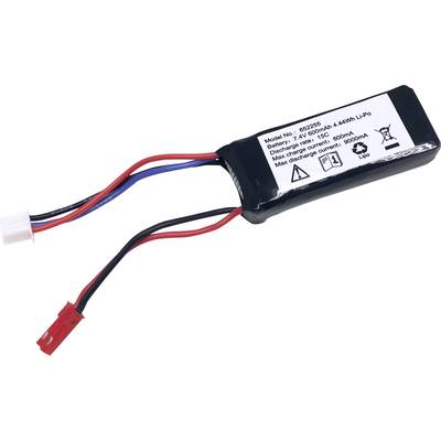 Reely Akkucsomag, LiPo 7.4 V 600 mAh Cellaszám: 2 15 C Soft doboz BEC hüvely Reely Akkucsomag, LiPo 7.4 V 600 mAh Cellaszám: 2 15 C Soft doboz BEC hüvely