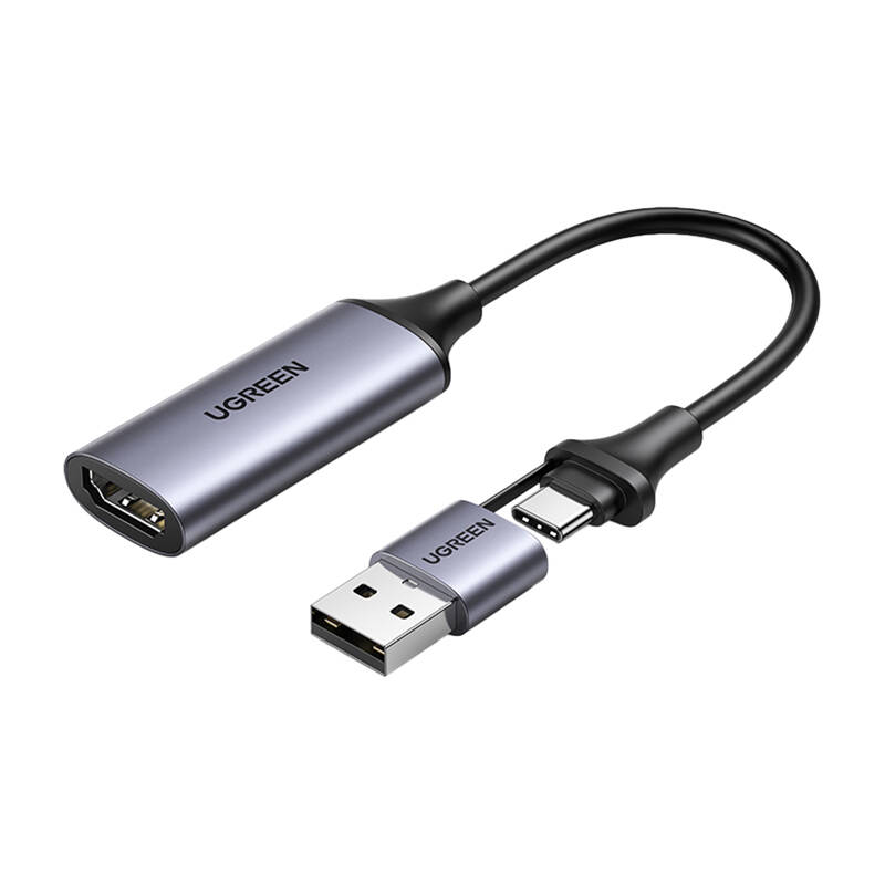 UGREEN CM489 HDMI 4K 60Hz, USB + USB-C digitális rögzítő kártya 