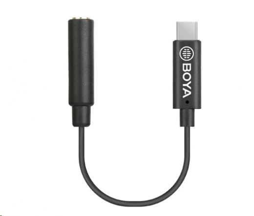 Boya Audio BY-K4 3.5mm TRS jack lengő aljzat -> USB Type-C átalakító kábel 6cm Boya Audio BY-K4 3.5mm TRS jack lengő aljzat -> USB Type-C átalakító kábel 6cm
