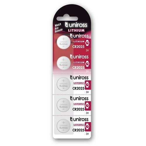 Uniross SP5 CR2025 3V lithium gombelem 5db/bliszter (U5CR2025)