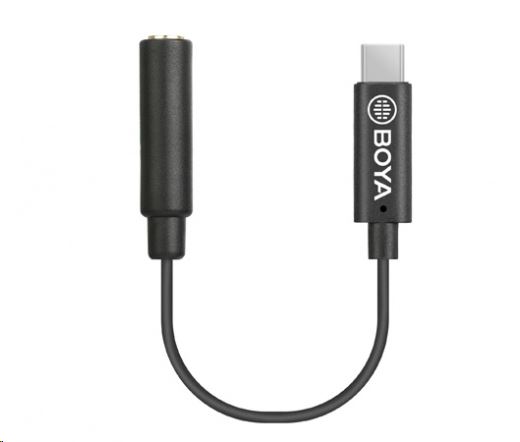Boya Audio BY-K4 3.5mm TRS jack lengő aljzat -> USB Type-C átalakító kábel 6cm Boya Audio BY-K4 3.5mm TRS jack lengő aljzat -> USB Type-C átalakító kábel 6cm