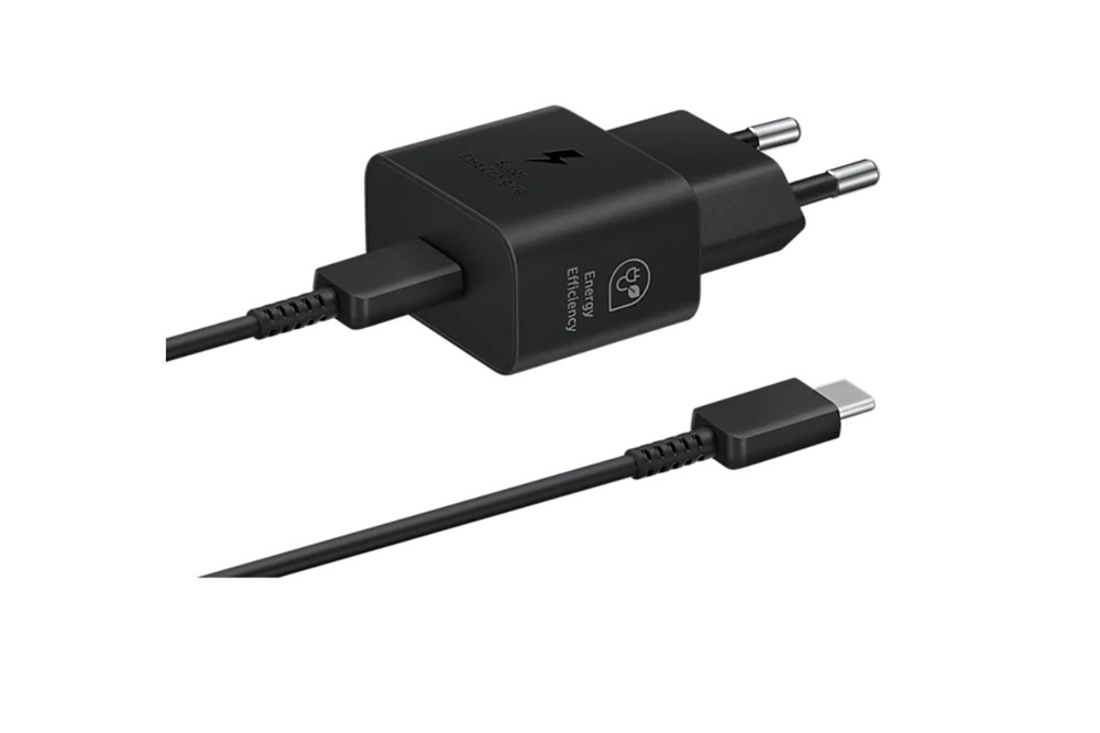 Samsung EP-T2510XBEGEU 25W fekete hálózati töltő + Type-C kábel Samsung EP-T2510XBEGEU 25W fekete hálózati töltő + Type-C kábel