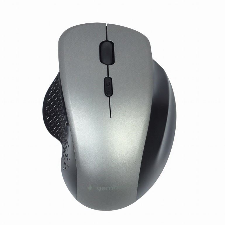 Gembird MUSW-6B-02-BG vezeték nélküli optikai egér ezüstszürke-fekete Gembird MUSW-6B-02-BG vezeték nélküli optikai egér ezüstszürke-fekete