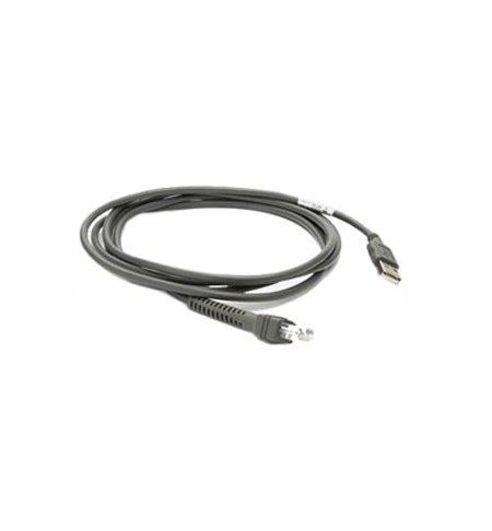 Zebra vonalkód olvasó adatkábel USB 7ft (2.13m) (CBA-U01-S07ZAR)