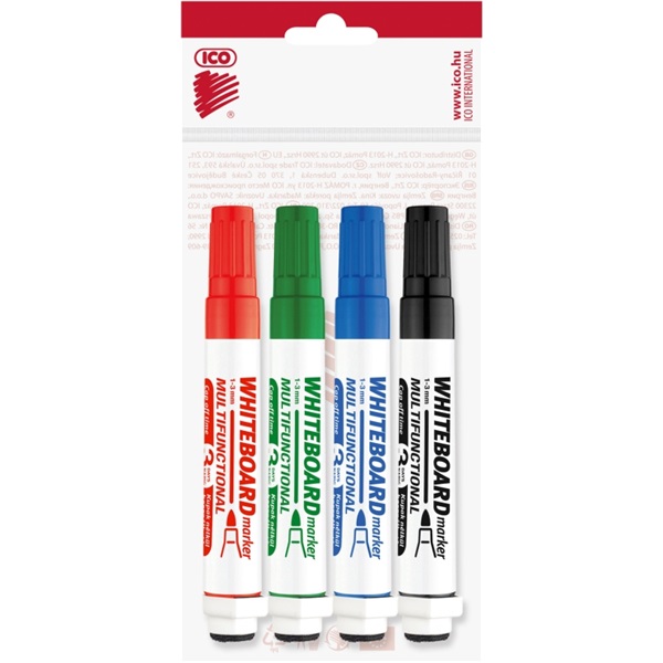 ICO Markeraser 4db színes multifunkciós táblairón ICO Markeraser 4db színes multifunkciós táblairón