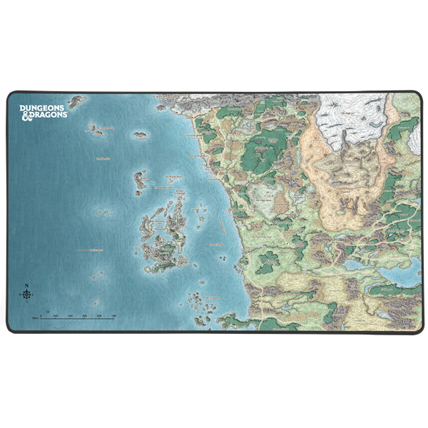 KONIX - DUNGEONS & DRAGONS "Faerun" Gaming Egérpad 800x460mm Mintás