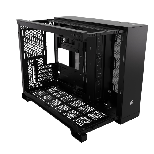 CORSAIR 2500D Airflow Tempered Glass Mid-Tower számítógépház fekete