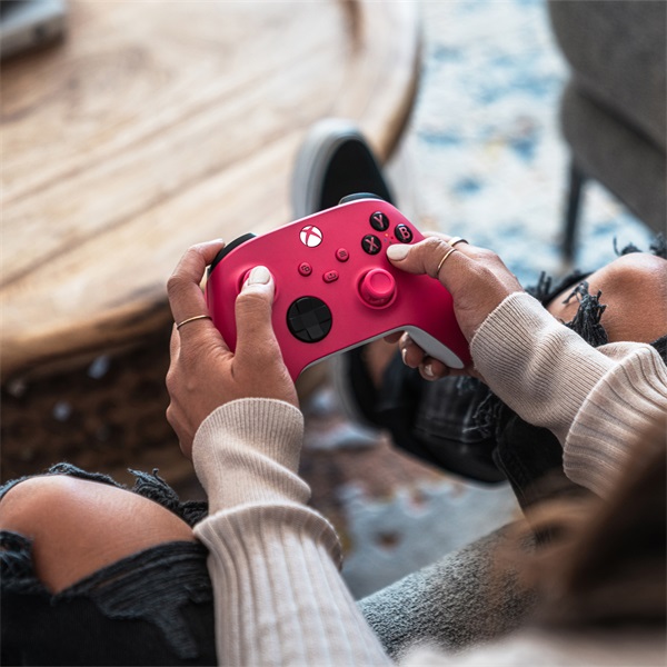 Microsoft Xbox Series X/S Deep Pink vezeték nélküli kontroller rózsaszín-fehér (QAU-00083)