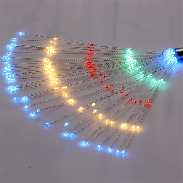 IRIS Tűzijáték stílusú fix fényű IPX3 szabványos/több színű/200db LED-es/napelemes fénydekoráció  (250-02) IRIS Tűzijáték stílusú fix fényű IPX3 szabványos/több színű/200db LED-es/napelemes fénydekoráció  (250-02)