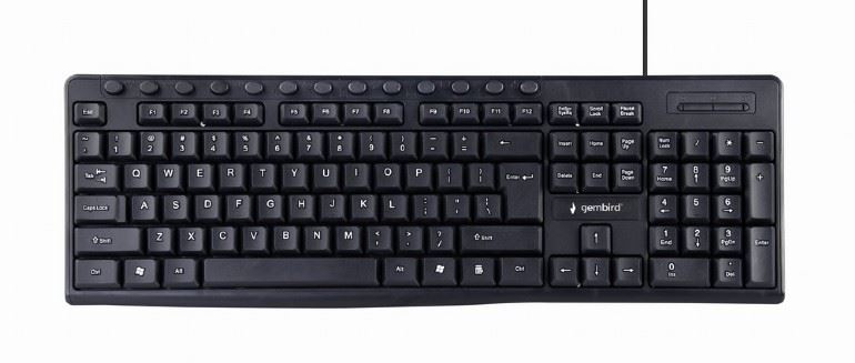 Gembird KB-UM-107 US billentyűzet fekete