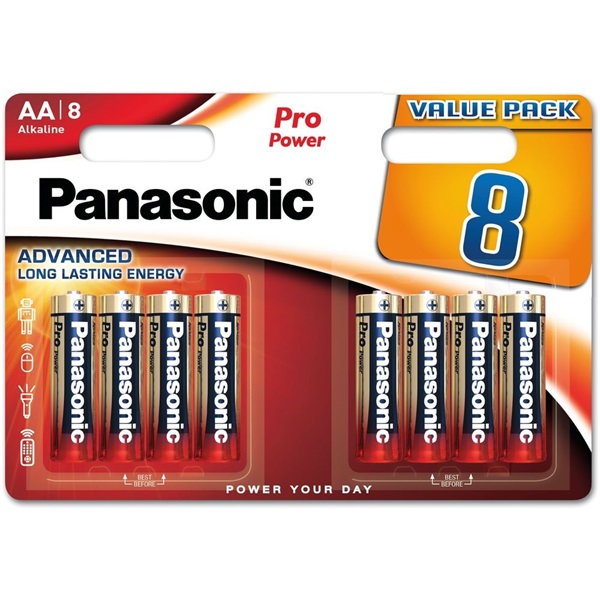 Panasonic LR6PPG/8BW 1,5V AA/ceruza tartós alkáli elem 8 db/csomag Panasonic LR6PPG/8BW 1,5V AA/ceruza tartós alkáli elem 8 db/csomag