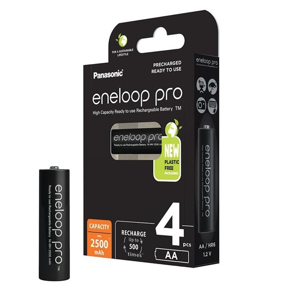 Panasonic Eneloop Pro 1.2V AA 2500mAh akku (4db) (BK3HCDE-4BE-N)