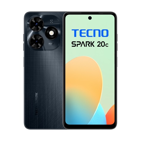 Tecno SPARK 20C 4/128 Mobiltelefon Fekete
