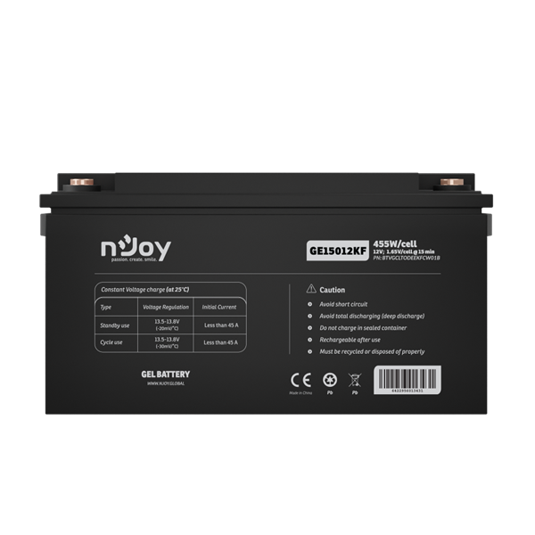 NJOY GE15012KF  12V/150Ah  T11  zárt gondozás mentes  GEL akkumulátor  