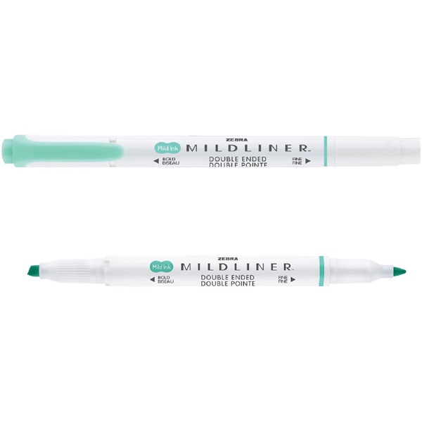 Zebra Mildliner Fluorescent kékeszöld kettős végű szövegkiemelő Zebra Mildliner Fluorescent kékeszöld kettős végű szövegkiemelő