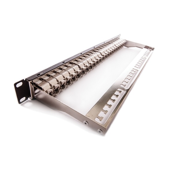 KELINE Patch Panel CAT.6A UTP 24 portos 1U Modular, Fekete KELINE Patch Panel CAT.6A UTP 24 portos 1U Modular, Fekete