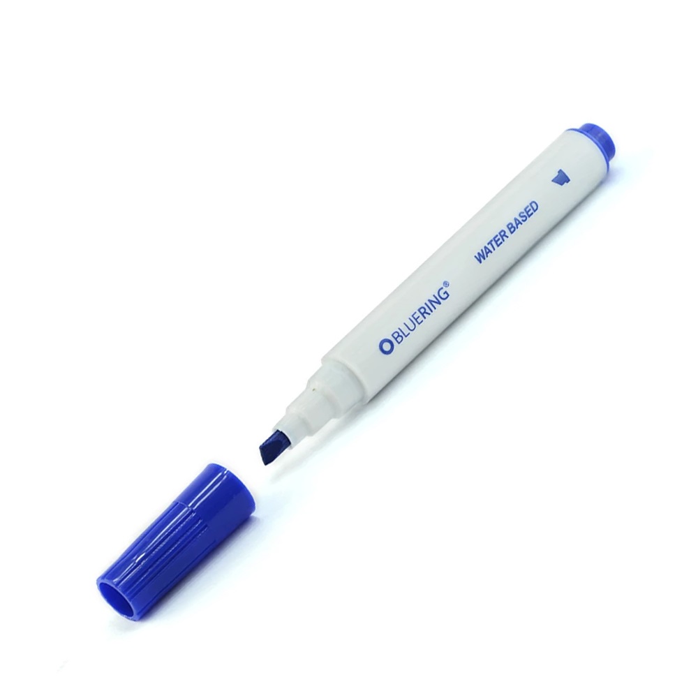Bluering Flipchart marker rostirón vizes vágott végű 1-4mm,  kék (JJ20572C)