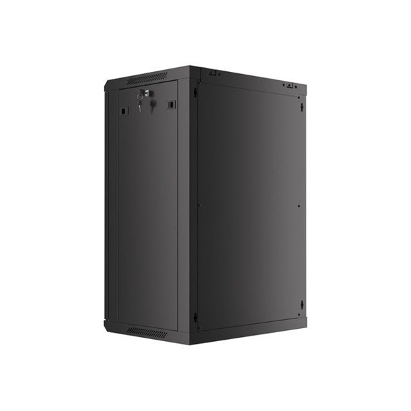 Lanberg 19" 18U Falra szerelhető Rackszekrény Black