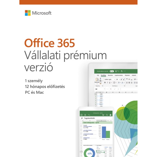 Microsoft 365 Business Standard 1 Felhasználó 5 Eszköz 1 év Elektronikus licenc szoftver Microsoft 365 Business Standard 1 Felhasználó 5 Eszköz 1 év Elektronikus licenc szoftver