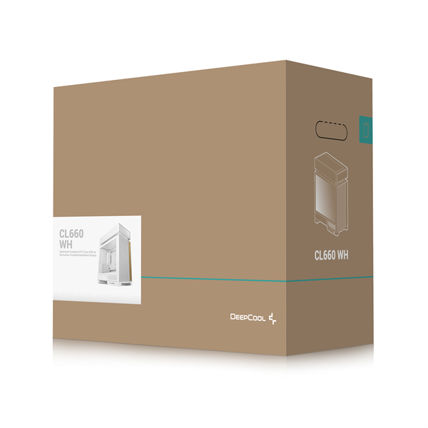 DeepCool  CL660 WH A-RGB ATX Számítógépház  Fehér