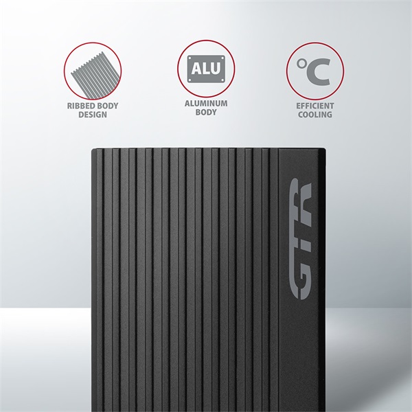 Axagon EEM2-GTR M.2 külső SSD ház fekete