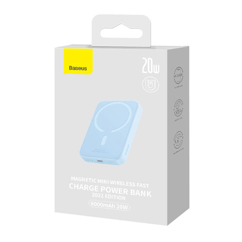 Powerbank Baseus Magnetic Mini 6000mAh 20W (blue) Powerbank Baseus Magnetic Mini 6000mAh 20W (blue)