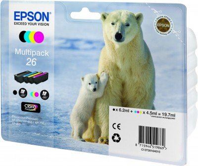 Epson T2616 tintapatron Multipack 4-színű 26 (C13T26164010) Epson T2616 tintapatron Multipack 4-színű 26 (C13T26164010)