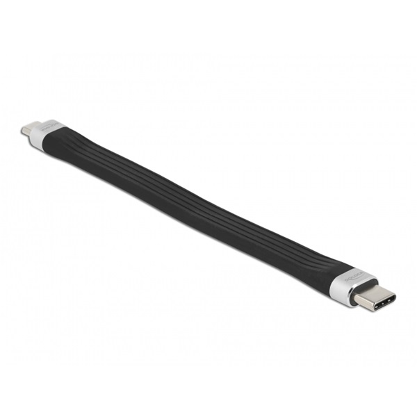 Delock 86793 13,5cm USB 2.0 USB-C - MicroUSB PD3 FPC lapos kábel Delock 86793 13,5cm USB 2.0 USB-C - MicroUSB PD3 FPC lapos kábel