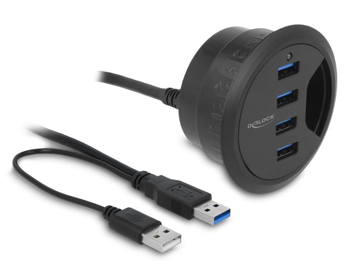 Delock 62868 4 portos USB 3.0 asztali hub