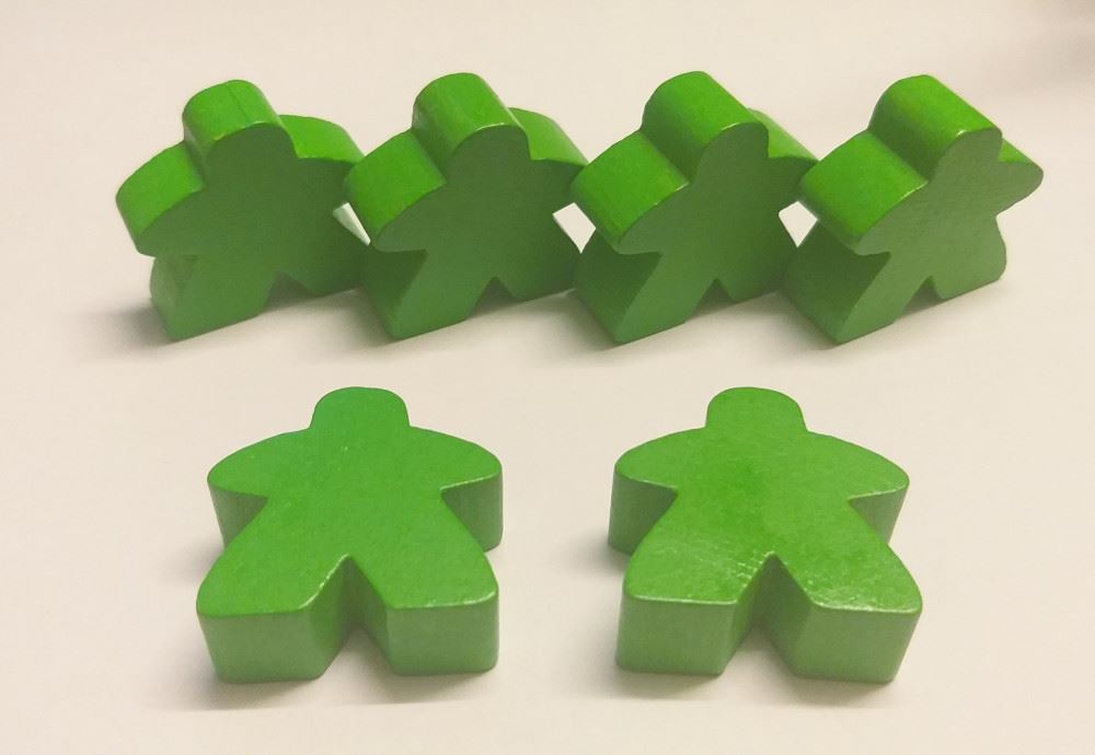 Hans im Glück Carcassonne Big-Meeple set világoszöld kiegészítő (19295182)