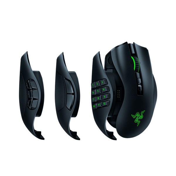 Razer Naga Pro vezeték nélküli egér fekete (RZ01-03420100-R3G1)